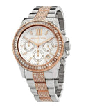 Michael Kors Everest Chronograph Silver Dial Two Tone Steel Strap Watch For Women - MK6975 Buy Now By Michael Kors