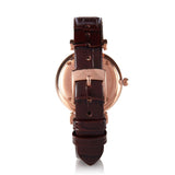 Emporio Armani Gianni T-Bar Silver Dial Brown Leather Strap Watch For Women - AR11269 Buy Now By Emporio Armani