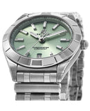 Breitling Chronomat 32 Diamonds Green Dial Silver Steel Strap Watch for Women - A77310101L1A1 Buy Now By Breitling