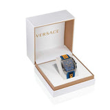 Versace Iconic Dominus Chronograph Blue Dial Blue Rubber Strap Watch For Men - VE6H00323 Buy Now By Versace