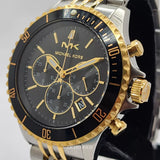 Michael Kors Bayville Chronograph Black Dial Two Tone Steel Strap Watch For Women - MK8872 Buy Now By Michael Kors