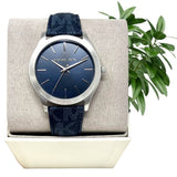 Michael Kors Slim Runway Analog Blue Dial Blue Leather Strap Watch For Men - MK8907 Buy Now By Michael Kors