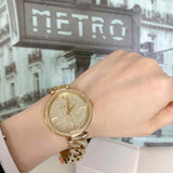 Michael Kors Catelyn Crystals Gold Dial Gold Steel Strap Watch For Women - MK4674 Buy Now By Michael Kors