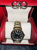 Salvatore Ferragamo F-80 Classic Black Dial Gold Steel Strap Watch for Men - SFHY00821 Buy Now By Salvatore Ferragamo