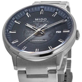 Mido Commander Automatic Gradient Blue Dial Silver Steel Strap Watch For Men - M021.407.11.411.01 Buy Now By Mido