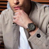 Emporio Armani Diver Chronograph Green Dial Two Tone Steel Strap Watch For Men - AR11361 Buy Now By Emporio Armani