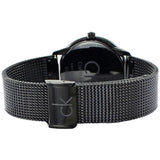 Calvin Klein Minimal Black Dial Black Mesh Bracelet Watch for Men - K3M224B1 Buy Now By Calvin Klein