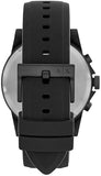 Armani Exchange Outerbanks Chronograph Black Dial Black Silicone Strap Watch For Men - AX1343 Buy Now By Armani Exchange