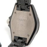 Chanel J12 Diamonds Black Dial Black Steel Strap Watch for Women - J12 H2569
