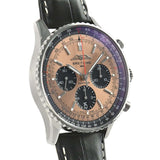 Breitling Navitimer B01 Chronograph 43 Brown Dial Black Leather Strap Watch for Men - AB0138241K1P1 Buy Now By Breitling