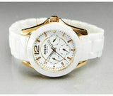 Fossil Ceramic Multifunction White Dial White Steel Strap Watch for Women - CE1006 Buy Now By Fossil