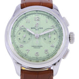 Breitling Premier B09 Chronograph 40 Green Dial Brown Leather Strap Watch for Men - AB0930D31L1P1 Buy Now By Breitling
