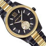 Michael Kors Lexington Quartz Black Dial Two Tone Steel Strap Watch For Men - MK8948 Buy Now By Michael Kors