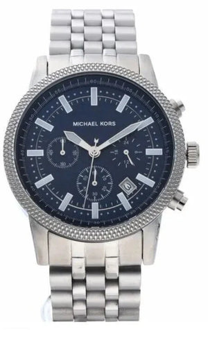 Michael Kors Hutton Chronograph Blue Dial Blue Steel Strap Watch For Men - MK8952 Buy Now By Michael Kors