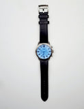 Fossil Pilot Chronograph Sky Blue Dial Black Leather Strap Watch for Men - FS5162 Buy Now By Fossil