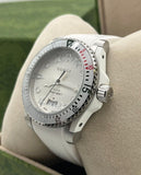 Gucci Dive Quartz White Dial White Rubber Strap Watch For Men - YA136337 Buy Now By Gucci