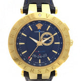 Versace Race GMT Blue Dial Blue Leather Strap Watch For Men - 29G70D282 Buy Now By Versace