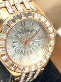 Bulova Phantom White Dial with Swarovski Baguettes Rose Gold Steel Strap Watch for Women - 98L268 Buy Now By Bulova