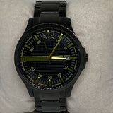 Armani Exchange Hampton Black Dial Black Steel Strap Watch For Men - AX2407 Buy Now By Armani Exchange