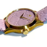 Gucci G Timeless Quartz Lilac Dial Lilac Leather Strap Watch For Women - YA1264098 Buy Now By Gucci