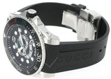 Gucci Dive Quartz Kingsnake Black Dial Black Rubber Strap Watch For Men - YA136217 Buy Now By Gucci