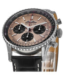 Breitling Navitimer B01 Chronograph 43 Brown Dial Black Leather Strap Watch for Men - AB0138241K1P1 Buy Now By Breitling