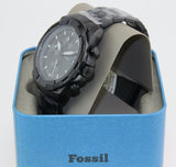 Fossil Bronson Chronograph Black Dial Black Steel Strap Watch for Men - FS5853 Buy Now By Fossil