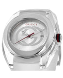 Gucci Sync XXL White Dial White Rubber Strap Watch For Men - YA137102 Buy Now By Gucci