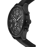 Tissot Chrono XL Vintage Black Dial Black Leather Strap Watch For Men - T116.617.36.052.00 Buy Now By Tissot