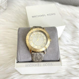 Michael Kors Runway Three Hand Quartz Gold Dial Brown Leather Strap Watch For Women - MK6999 Buy Now By Michael Kors