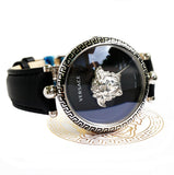 Versace Palazzo Empire Black Dial Black Leather Strap Watch for Women - VCO060017 Buy Now By Versace