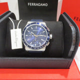 Salvatore Ferragamo 1927 Chrono Analog Blue Dial Blue Leather Strap Watch for Men - SFKZ00223 Buy Now By Salvatore Ferragamo