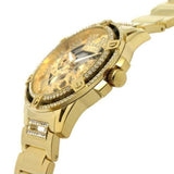 Guess Queen Quartz Gold Dial Gold Steel Strap Watch For Men - GW0497G2 Buy Now By Guess