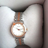 Gucci G Timeless Diamonds Mother of Pearl Dial Two Tone Mesh Bracelet Watch For Women - YA126514 Buy Now By Gucci