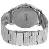 Guess Analog Black Dial Silver Mesh Bracelet Watch for Men - W1263G1 Buy Now By Guess