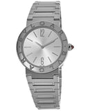 Bvlgari Bvlgari Lady Silver Dial Silver Steel Strap Watch for Women - BVLGARI103575 Buy Now By Bvlgari