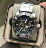 Fossil Modern Machine Automatic Silver Dial Silver Steel Strap Watch for Men - ME3081 Buy Now By Fossil