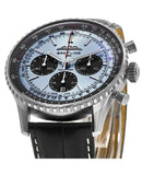 Breitling Navitimer B01 Chronograph 43 Blue Dial Black Leather Strap Watch for Men - AB0138241C1P1 Buy Now By Breitling