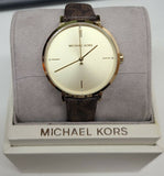 Michael Kors Jayne Three Hand Gold Dial Brown Leather Strap Watch For Women - MK7129 Buy Now By Michael Kors