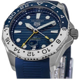 Tag Heuer Aquaracer Professional 300 GMT Automatic Blue Dial Blue Rubber Strap Watch for Men - WBP2010.FT6198 Buy Now By Tag Heuer