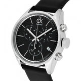 Calvin Klein Masculine Chronograph Black Dial Black Leather Strap Watch for Men - K2H27102 Buy Now By Calvin Klein