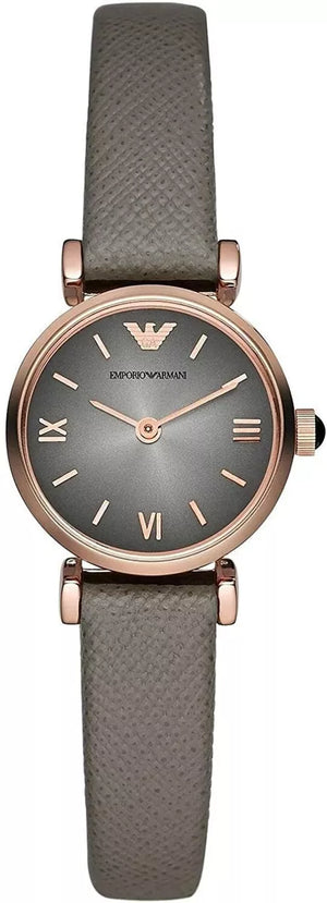 Emporio Armani Gianni T Bar Quartz Gray Dial Gray Leather Strap Watch For Women - AR1727 Buy Now By Emporio Armani