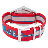Gucci G Timeless Quartz Red Dial Two Tone NATO Strap Watch For Men - YA1264070 Buy Now By Gucci