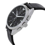 Emporio Armani Claudio Chronograph Black Dial Black Leather Strap Watch For Men - AR11542 Buy Now By Emporio Armani