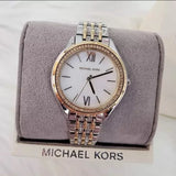 Michael Kors Mindy Three Hand White Dial Two Tone Steel Strap Watch For Women - MK7084 Buy Now By Michael Kors