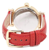 Coach Delancey Ivory Dial Orange Leather Strap Watch for Women - 14502719 Buy Now By Coach