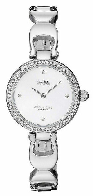Coach Park Crystals Silver Dial Silver Steel Strap Watch for Women - 14503170 Buy Now By Coach