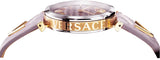 Versace V-Twist Quartz Purple Dial Purple Leather Strap Watch for Women - VELS00219 Buy Now By Versace