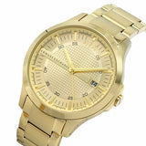 Armani Exchange Hampton Chronograph Gold Dial Gold Steel Strap Watch For Men - AX2415 Buy Now By Armani Exchange
