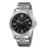 Gucci G Timeless Black Dial Silver Steel Strap Watch For Men - YA126201 Buy Now By Gucci